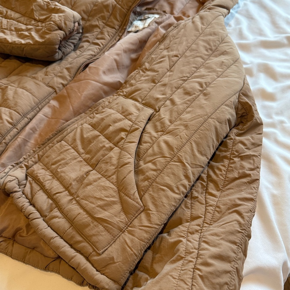 Target- A New Day, Women's Tan Puffer Water Resistant Jacket